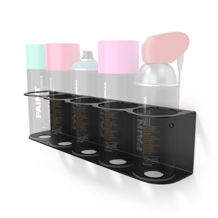 Koova Storage Rack, Steel, Black, 3.3 in W, 3.7 in H, 15.25 in L, Powder Coated KV-CAN-5